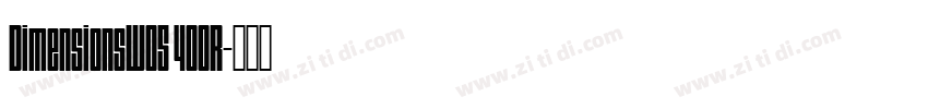 DimensionsW05 400R字体转换
